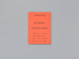 Richard Kostelanetz: Prunings / Accruings