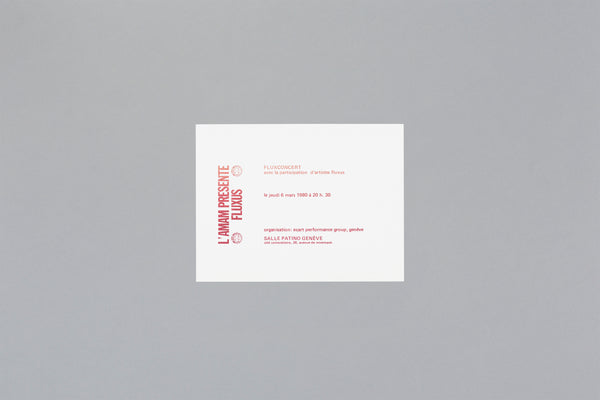 FLUXCONCERT avec la participation d'artistes fluxus (L'AMAM présente FLUXUS)