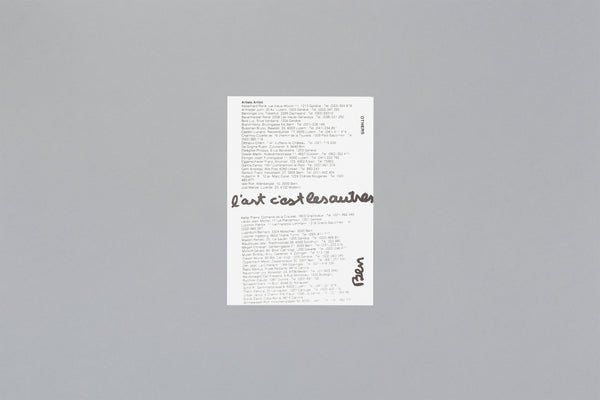 Vautier, Ben : Ecart's Postcards No 15