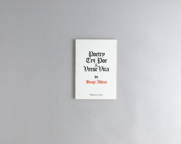 Adlers, Bengt : Poetry Try Poe & Verse Vica