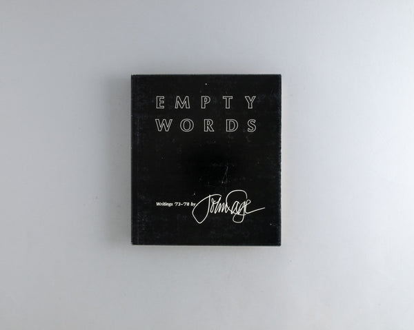 Cage, John : Empty Words Writings 1973 - 1978