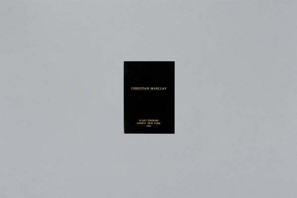 Marclay, Christian : carte pour Ecart Editions 1987